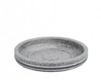 Mydelniczka SALTA polyresin szary matowy kamienny wygląd