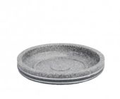 Mydelniczka SALTA polyresin szary matowy kamienny wygląd