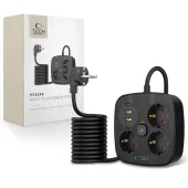 listwa zasilająca tech-protect pcs3x4, 3 gniazda sieciowe, 2xusb-a