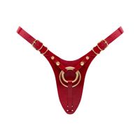 Leatherette Harness Fabulous - One Size - Red Glossy