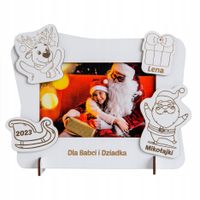 RAMKA NA ZDJĘCIE ŚWIĄTECZNA Z IMIENIEM PREZENT ŚWIĘTA MIKOŁAJ