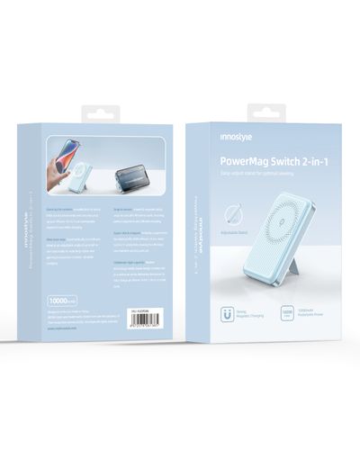 Powerbank Indukcyjny INNOSTYLE 10000mAh MagSafe Niebieski z Stojakiem na Arena.pl