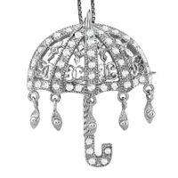 SREBRA BROSZKA WISIOREK PARASOLKA SREBRO PRÓBY 925