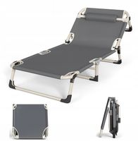 LEŻAK ogrodowy fotel PLAŻOWY tarasowy składany regulacja 190x73,5x30 (I083)