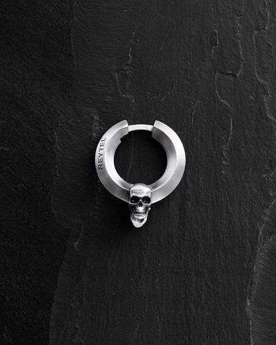 Srebrny kolczyk-kółko CALVARIA na Arena.pl