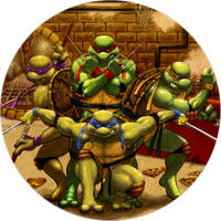 Opłatek na tort Turtles Żółwie Ninja Postacie Żółw