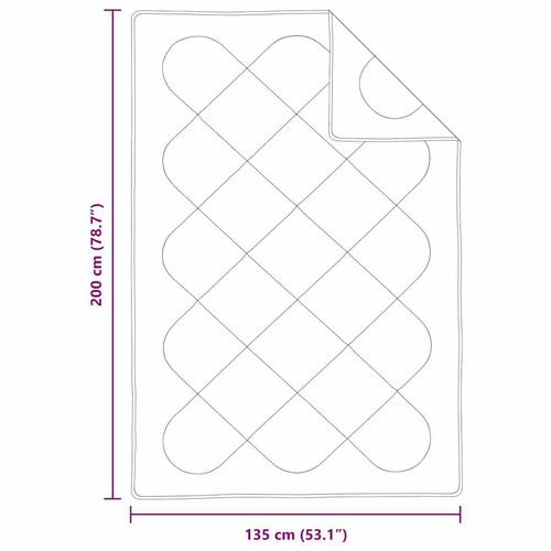 Zestaw kołdry zimowej 2 pcs Biały 135 x 200 cm Mikrofibra na Arena.pl