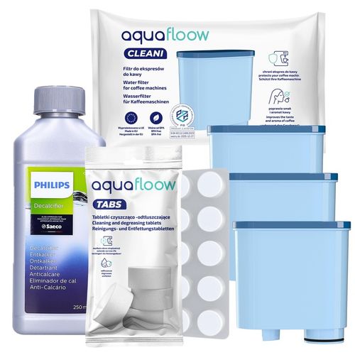3x Filtr do wody do ekspresu Philips Saeco + Odkamieniacz 250ml + na Arena.pl