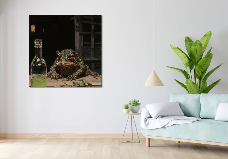 Obraz 100x100cm Oczekiwanie w Półmroku zdjęcie 2