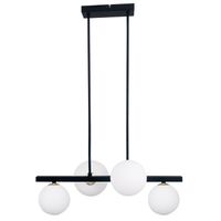 Nowoczesna lampa wisząca KAMA 34-01214 szklane kule zwis czarny