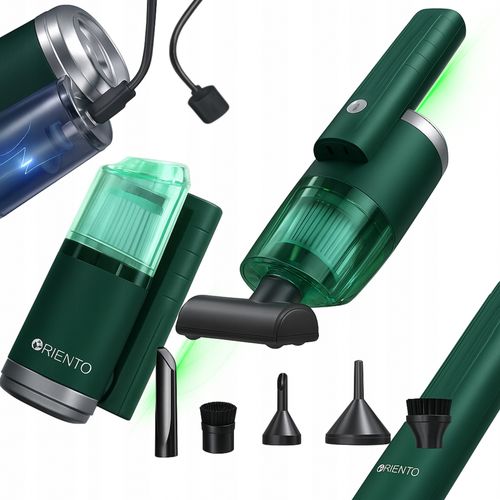 ODKURZACZ BEZPRZEWODOWY SAMOCHODOWY RĘCZNY 120W AKUMULATOROWY DO AUTA DOMU na Arena.pl