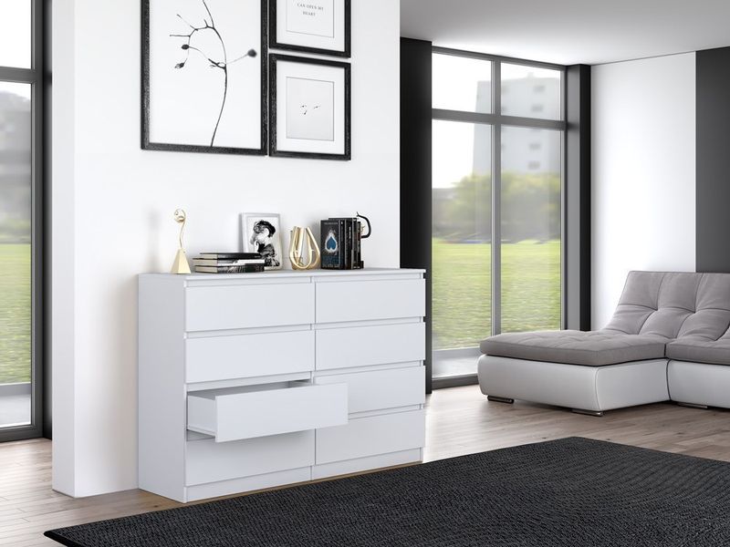 KOMODA MALWA M8 140 - BIEL zdjęcie 9