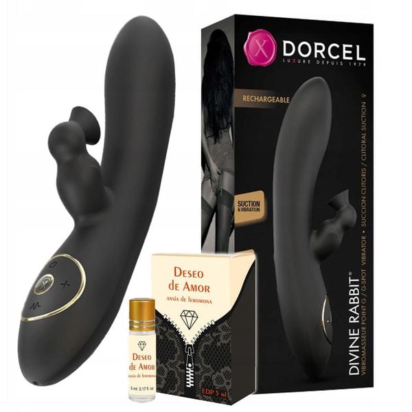 Wibrator, masażer z ssaniem, mocny. Super. Perfumy zdjęcie 1