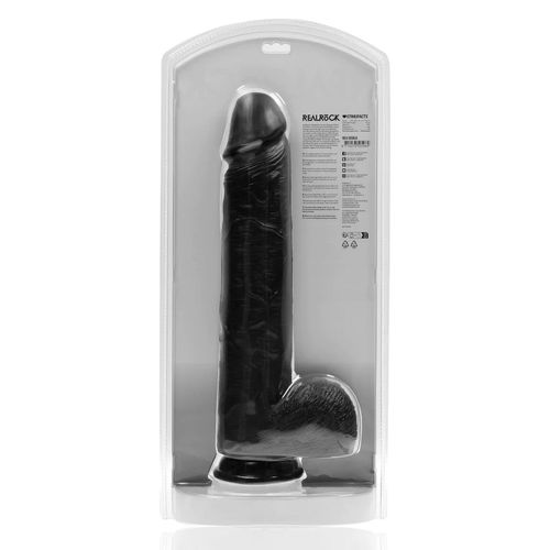 Extra Large Straight With Balls 38 Cm - Black na Arena.pl