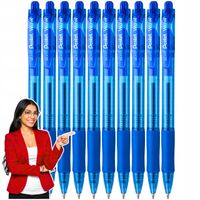 Długopis Pentel BK417 Niebieski Automatyczny Zestaw 10 szt. do Biura i Szko