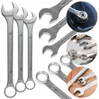 Klucz Płasko Oczkowy CrV Zestaw Klucze Stalowe 3szt 8mm 10mm 13mm Komplet