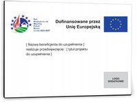 Tablica Plan Strategiczny WPR 2023 - 2027 dofinansowanie DIBOND 42x30