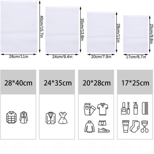16x WORKI NA UBRANIA AKCESORIA TORBY DO WALIZKI BAGAŻU ORGANIZER PODRÓŻNY na Arena.pl