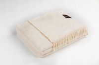 Koc bawełniano-akrylowy 150x200 ecru