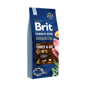 brit premium by nature light z indykiem i owsem 15kg