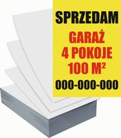 Ulotki A6 reklamowe firmowe 5000szt projekt w cenie WYNAJMĘ MIESZKANIE DOM