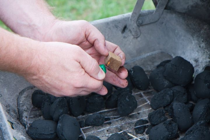 PODPAŁKA DO GRILLA, 200 KOSTEK, BRĄZ ROZPAŁKA zdjęcie 2