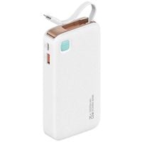 usams powerbank ze zwijanym kablemretractable lightning 10000 mah pd