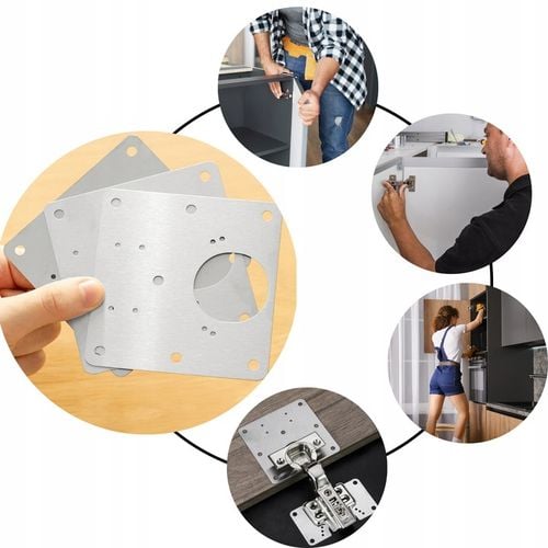 24x ZESTAW NAPRAWCZY ZAWIASU PŁYTKA NAPRAWCZA DO NAPRAWY WYRWANYCH na Arena.pl