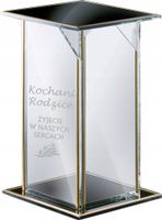 ZNICZ z napisem dedykacją GRAWEREM dla Rodziców