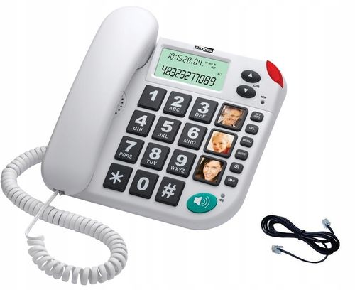 TELEFON STACJONARNY DLA SENIORA MAXCOM KXT480 na Arena.pl