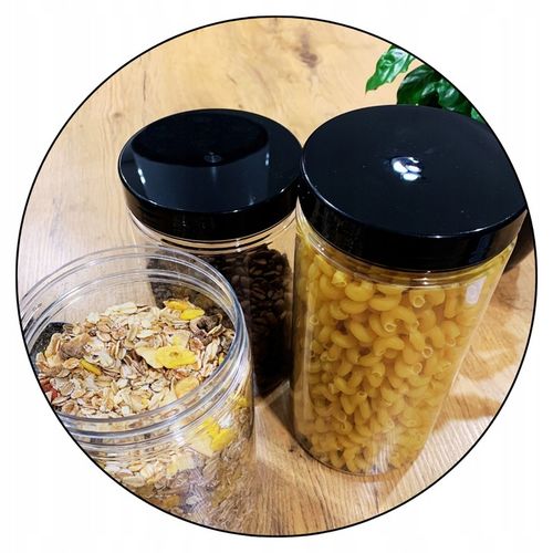 Słoiki POJEMNIKI na przyprawy makaron 500+1250+ 1500 ml 14 szt MEGA na Arena.pl