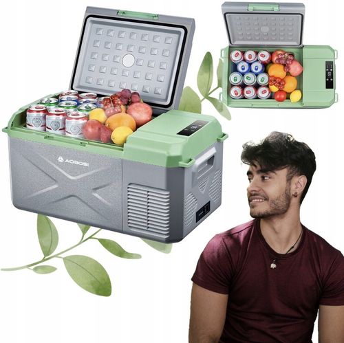 Przenośna lodówka z trybami MAX i ECO 17L AAOBOSI szara 60x33,4x32,4 cm na Arena.pl