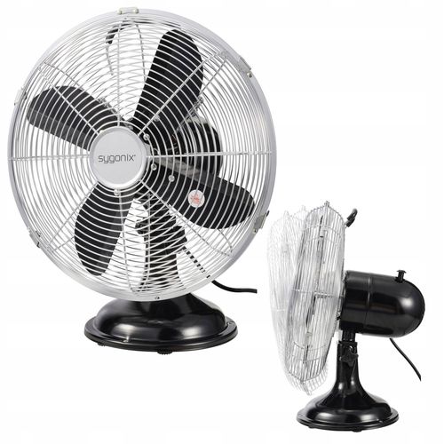 Wentylator stołowy REGULACJA 3 prędkości OSCYLACJA 4 Łopatki 40 W Sygonix na Arena.pl