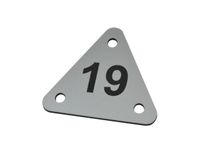 Numer numerek na wieszak szatniowy grawerowany 6x6cm 10szt.