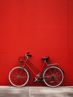 Plakat 15x20cm Czerwony Rower