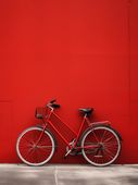Plakat 15x20cm Czerwony Rower