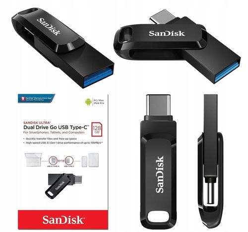 PENDRIVE DO TELEFONU SANDISK DUAL TYPE-C 3.1 64GB na Arena.pl