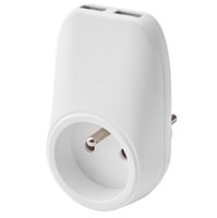 Rozgałęziacz rozgałęźnik 1 gniazdko 2 wejścia USB swe