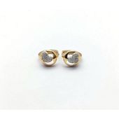 kolczyki ze stali chirurgicznej platerowane złotem kst1112