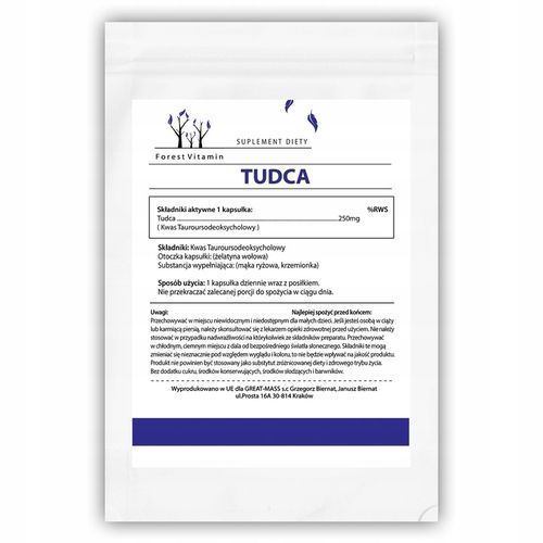 FOREST TUDCA KWAS TAUROURSODEOKSYCHOLOWY WĄTROBA na Arena.pl