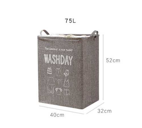 Pojemny kosz na pranie worek łazienkowy na pranie 75 l uniwersalny duży na Arena.pl