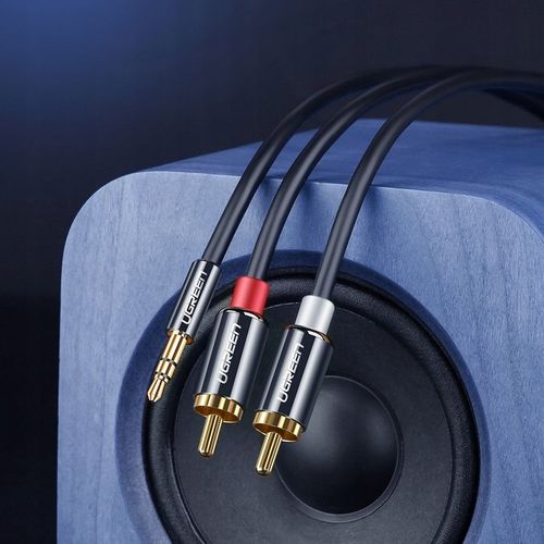 KABEL AUDIO UGREEN MINI JACK 3,5 mm DO 2RCA CINCH MOCNY PRZEWÓD 3M na Arena.pl