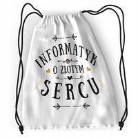Plecak Sportowy Szkolny Informatyka Worek Torba Z Nadrukiem Ze Zdjęciem