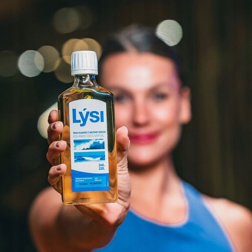 Lysi TRAN ISLANDZKI NATURALNY Omega 3 EPA DHA WITAMINA A D E 240ml na Arena.pl