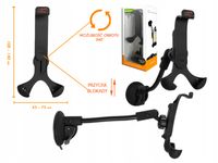 Uchwyt samochodowy do telefonu LTC MF76 PC + ABS 110-140 mm