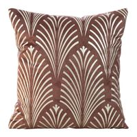 POSZEWKA WELUR VELVET NADRUK PIÓRA 45X45 WRZOSOWA