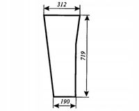 szyba przednia dolna - przód dolny ciągnika URSUS 3514, 4512 Koja Smolniki
