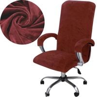 POKROWIEC NA FOTEL OBROTOWY WELUR AKSAMIT BORDOWY