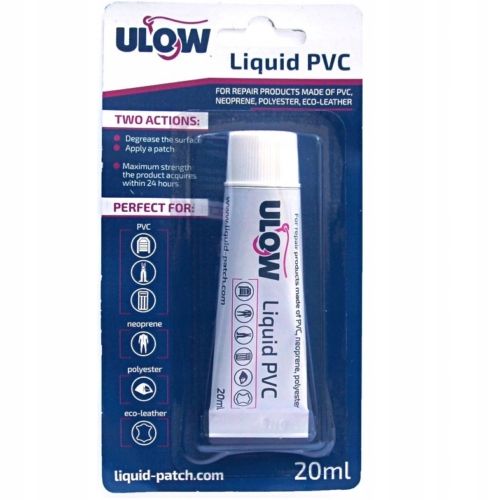 Klej PVC do pontonów, basenów, Płynna łatka Ulow PVC + siatka wzmacniająca na Arena.pl
