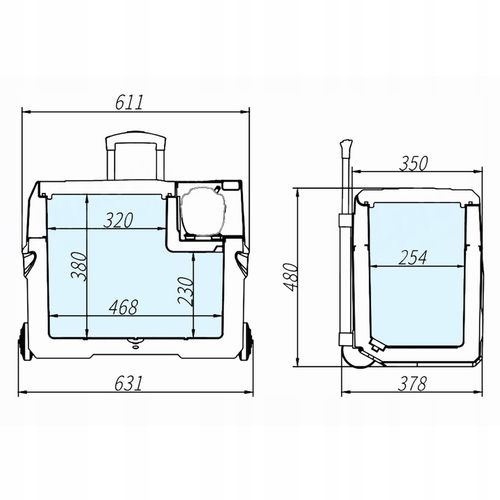 LODÓWKA METEOR CX40 KOMPRESOROWA TURYSTYCZNA SAMOCHODOWA NA PIKNIK NA RYBY na Arena.pl